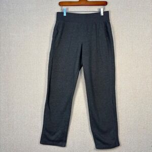 Tek Gear Mens Charcoal Gray Heather Fleece Straight Leg Sweatpants Size S or M